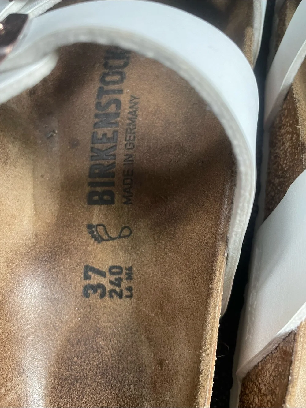 Birkenstock women’s White three strap Sandals